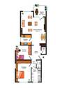 Grundriss der Wohnung - 
