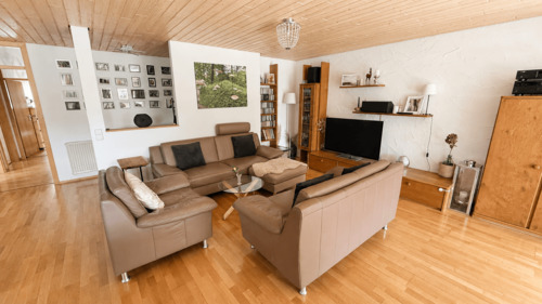 579 Wohnzimmer - Terrassenwohnung mit 111,00 m&sup2; in Filderstadt zum Kaufen