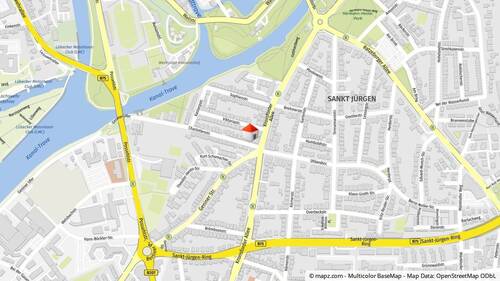 Geolyzer Kartenausschnitt - 