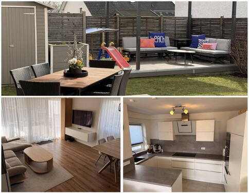 Bild 1 - 4 Zimmer Gartenwohnung - Wohnen wie im Haus mit 90 m² Garten und Garage direkt vor der Tür