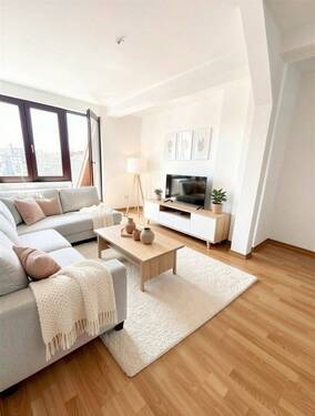 Wohnzimmer - (KI generiert) - 3 Zimmer Etagenwohnung zum Kaufen in Berlin