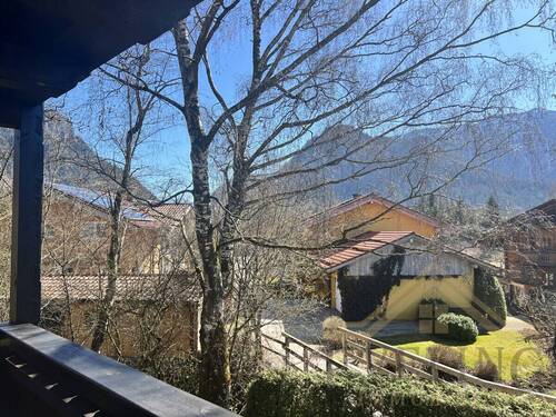 Ausblick Wohnzimmer - Etagenwohnung mit 56,00 m&sup2; in Inzell zum Kaufen