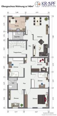 Obergeschoss Wohnung - 