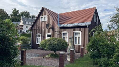 Ansicht Gartenseite - 1 Zimmer Einfamilienhaus in Glashütte
