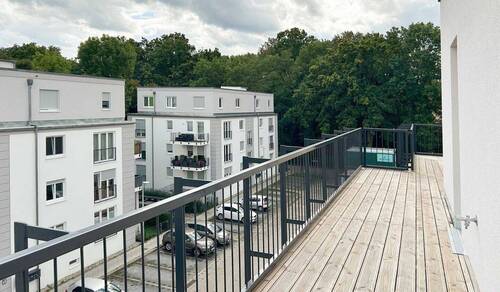 Blick von der Dachterrasse - 2 Zimmer Etagenwohnung in Zossen