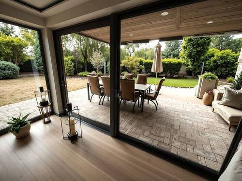 Ki - Blick auf die Terrasse - 