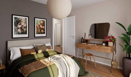 Ein komfortables Schlafzimmer - 