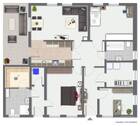 Grundriss möbliert - 