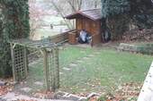 Blick aufs Grundstück/Gartenhaus - 