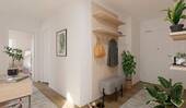 Heller Eingangsbereich - 2 Zimmer Etagenwohnung zum Kaufen in Loddin