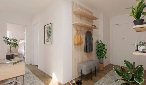 Heller Eingangsbereich - 2 Zimmer Etagenwohnung zum Kaufen in Loddin