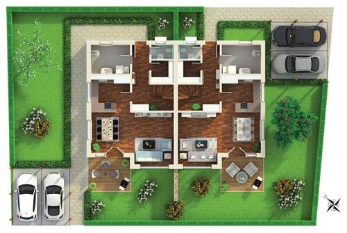 Erdgeschoss / Freiflächenplan - 