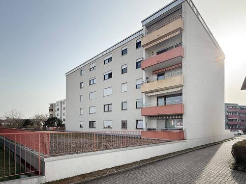 Rückansicht - 3 Zimmer Etagenwohnung zum Kaufen in Hockenheim