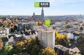 Titelbild - Erbbaurecht: Sonniger Balkon mit Postkartenblick auf das Ulmer Münster!