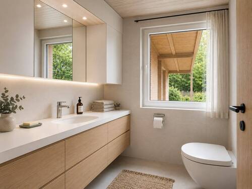 Gäste-WC Haus 3 ilustriert - 