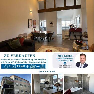 Titelbild 2 - exklusive 3 Zimmer Dachgeschosswohnung in Ittersbach (Bj. 2020)