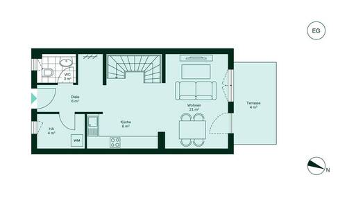 Geräumiges Erdgeschoss mit viel Stauraum - 