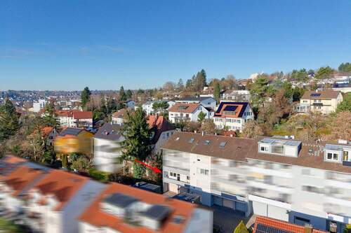 Luftbild - 3 Zimmer Etagenwohnung in Waiblingen