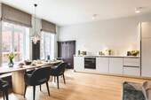 Wohn- und Essbereich - Ferienwohnung mit Stil auf Zeit zu vermieten