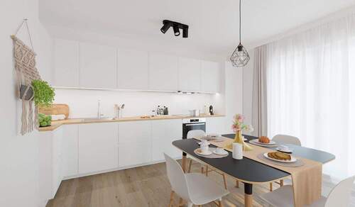 Offene Wohnküche - Werthaltige Ferienwohnung auf Usedom