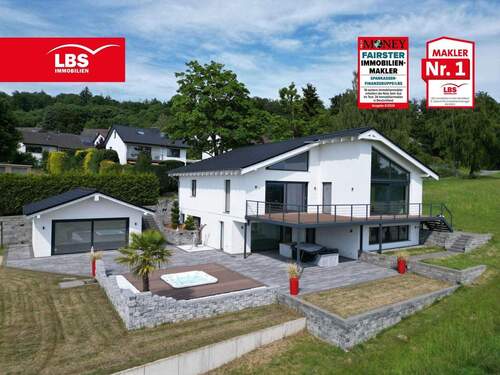 Gartenansicht… - Panorama & Wellness pur - Exklusives Einfamilienhaus in bester Wohnlage...