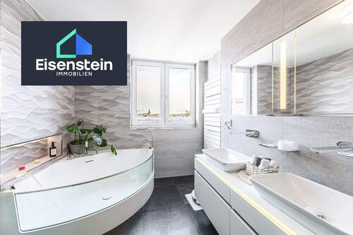 Badezimmer - EXKLUSIVE 4-ZIMMER-WOHNUNG MIT SPA-BAD & BURGBLICK IN ROSENAU