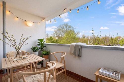 Visualisierung - Loggia - 1,5-Zimmer-Neubauwohnung in der beliebten Kadiner Straße mit Weitblick über Berlin!