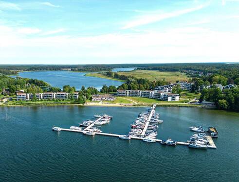 Luftbild Hafen - Maritimes Ferienappartement mit Wasserblick