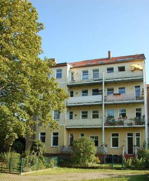 Rück-/Hofansicht - 3 Zimmer Etagenwohnung zur Miete in Frankfurt (Oder)