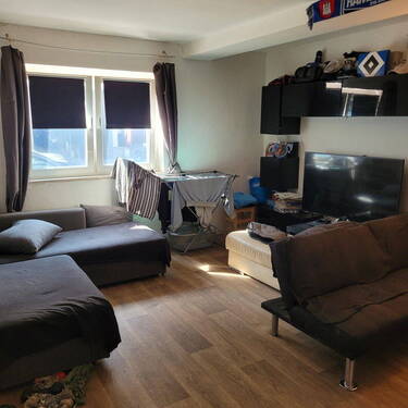 Wohnzimmer, Zimmer 1 - Etagenwohnung mit 63,00 m² in Hamburg zum Kaufen