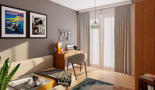 Ein hell erleuchtetes Kinderzimmer - 