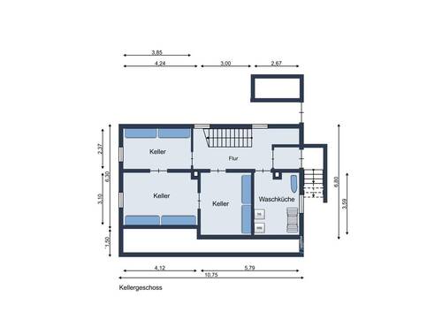 Kellergeschoss Bestand - 