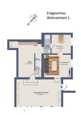 Erdgeschoss Wohneinheit 1 - 