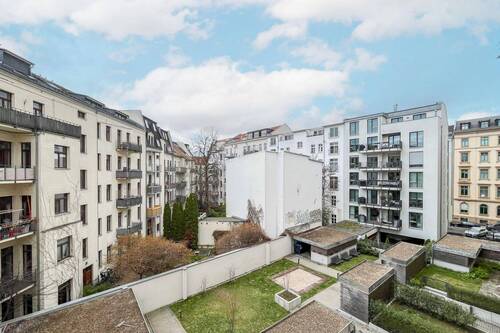 Aussicht Balkon - 3 Zimmer Etagenwohnung in Leipzig