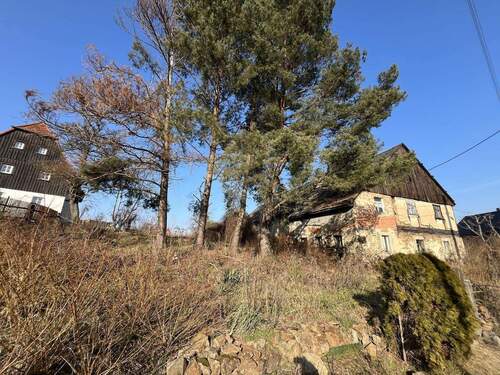 Blick auf Zweiseithof - Historisches Fachwerkjuwel als Einzeldenkmal mit Baugenehmigung - Einzigartige Gelegenheit!