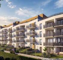 Neubau auf hohem Niveau - Bad m. Fenster, Abstellkammer, Südterrasse, Garten etc. - Dorfen