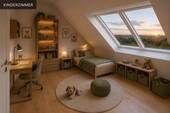 Kinderzimmer_Visualisierung - 3 Zimmer Etagenwohnung zum Kaufen in Aystetten