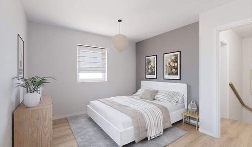 Helles und komfortables Schlafzimmer - Einfamilienhaus mit 119,30 m&sup2; in Machern zum Kaufen