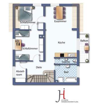 Beispielhafter Grundriß OG - 