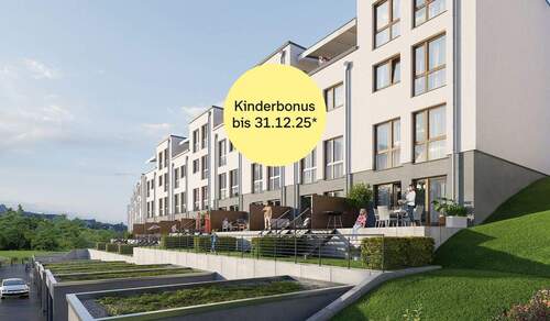 Besondere Kinderbonus-Aktion für die Reihenhäuser 31 bis 40 - Geräumiges Reihenendhaus mit Terrasse und Dachstudio
