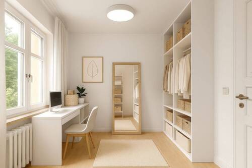 Das angrenzende Zimmer für mehr Stauraum - 