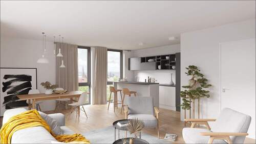 Visualisierung Wohnung - Grundstück in Babenhausen zum Kaufen