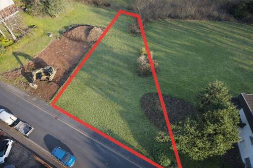 02_Luftbild_mit_Grenzverlauf - Grundstück zum Kaufen in Linsengericht