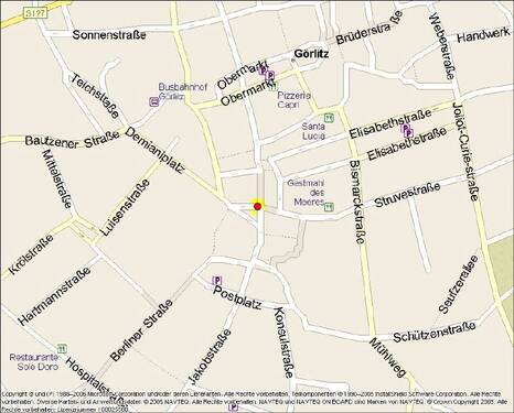 Kartenausschnitt - 3 Zimmer Etagenwohnung zur Miete in Görlitz