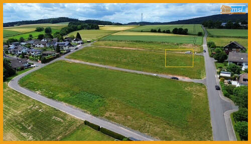 Blick auf das Baugebiet - IHR BAUGRUNDSTÜCK MIT AUSBLICK UND ZUSCHUSS! KEINE KÄUFERPROVISION!