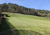 Blick auf das Grundstück aus Süden - Bautägerfreies, sonniges Baugrundstück