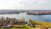 Umgebungsbild Aussicht Drohnenaufnahme über dem Gr - Grundstück zum Kaufen in Königs Wusterhausen