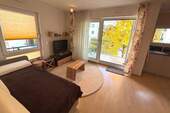 Wohn- und Schlafbereich - 1 Zimmer Etagenwohnung in München