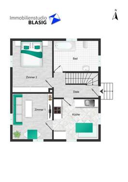 Erdgeschoss - 5 Zimmer Einfamilienhaus in Starnberg
