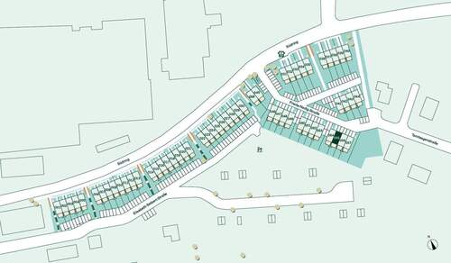 Lage des Reihenhauses im Quartier - 
